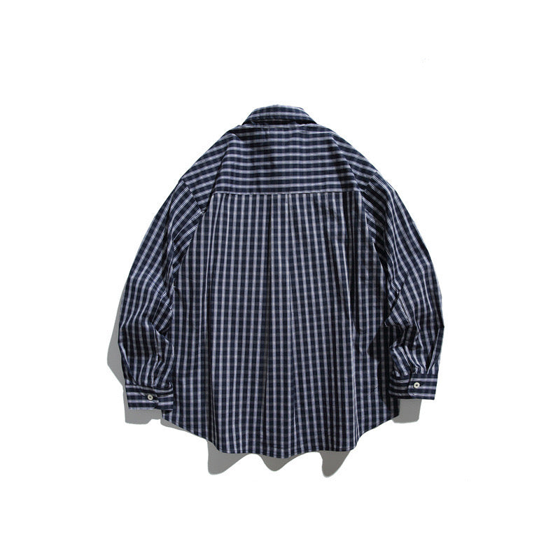 Navy Check Shirt