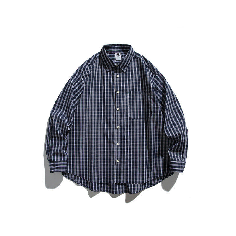 Navy Check Shirt