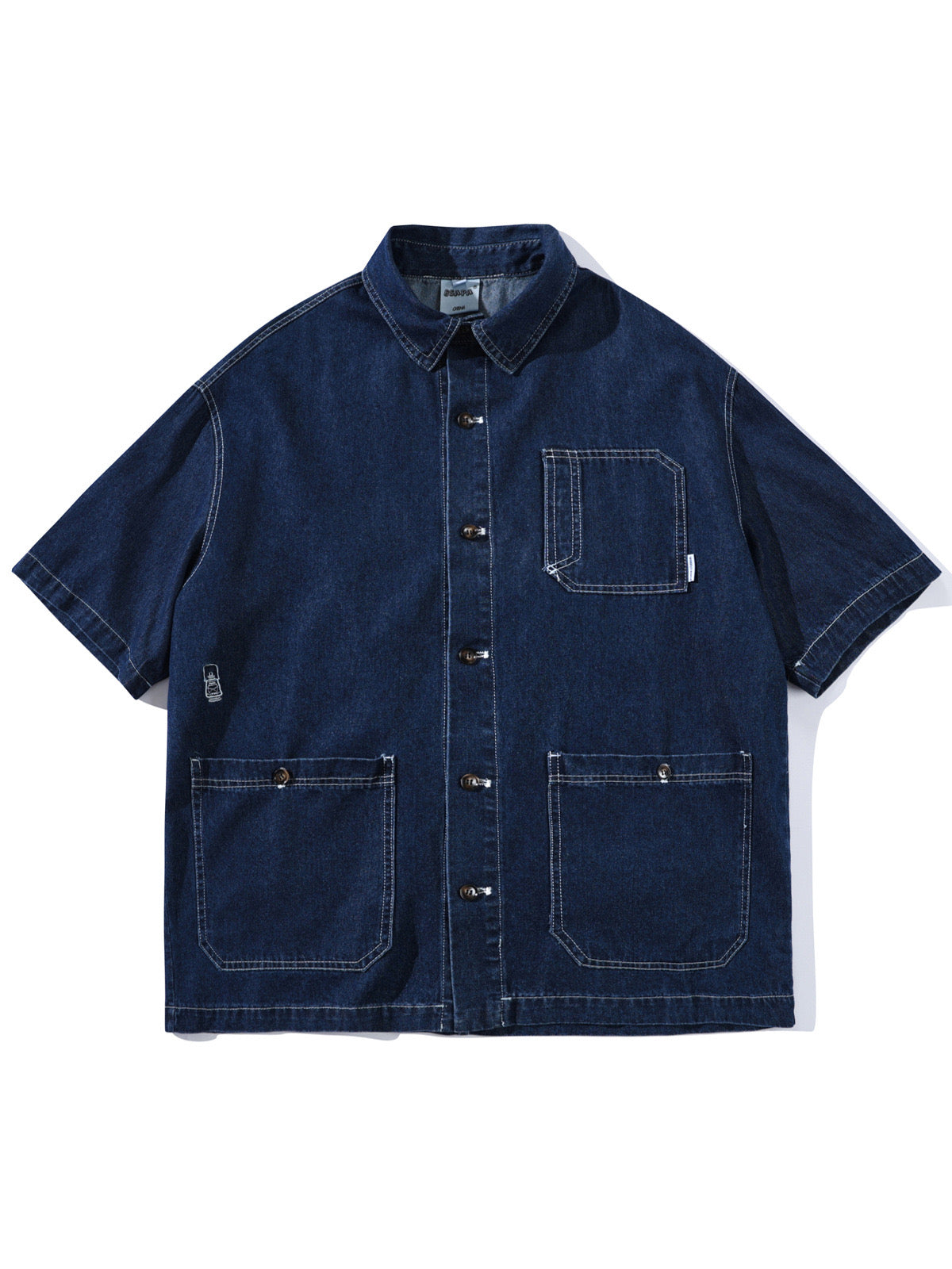 Indigo Utility Denim Shirt