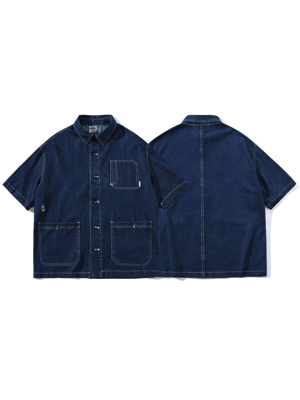 Indigo Utility Denim Shirt