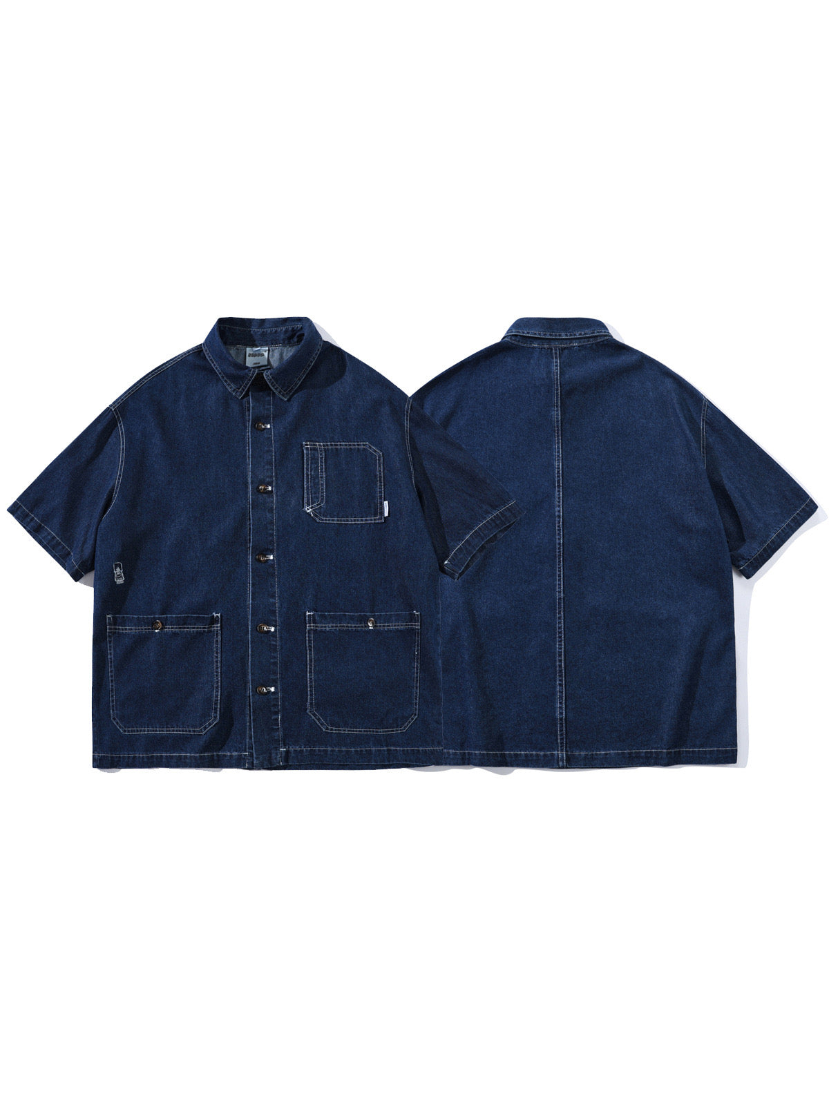 Indigo Utility Denim Shirt