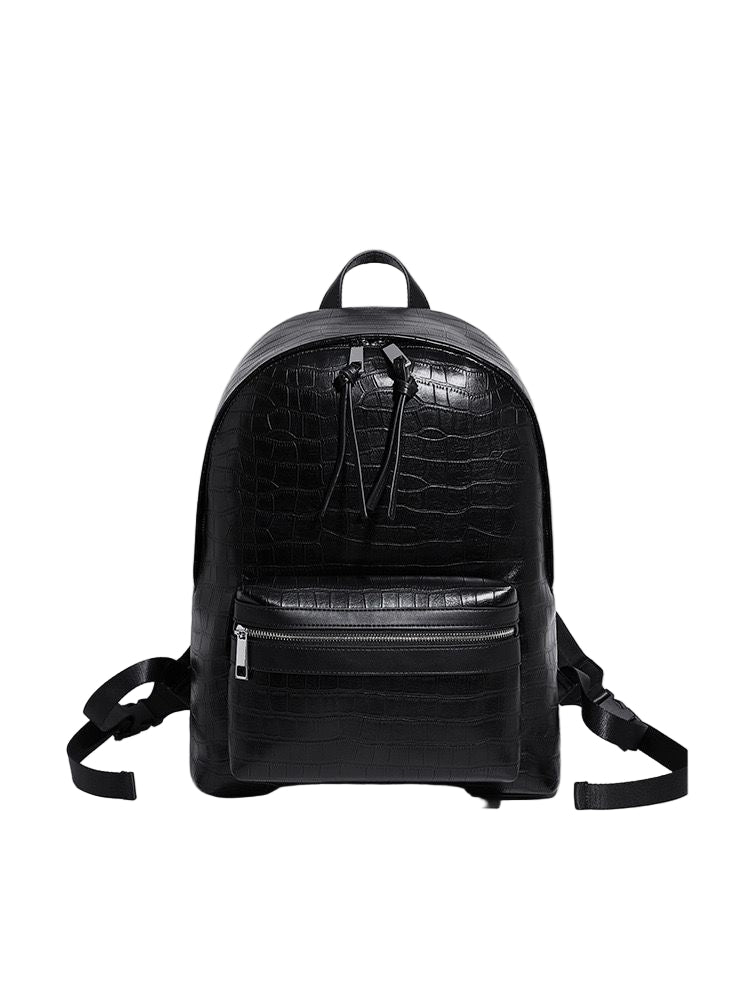 Croc-Textured Backpack