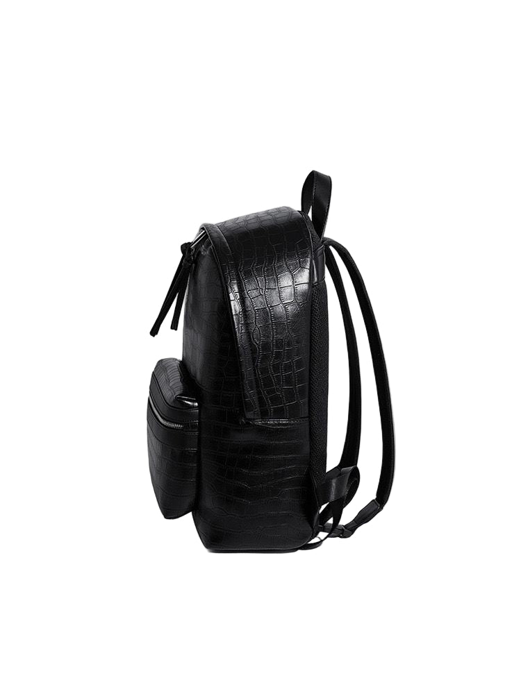 Croc-Textured Backpack